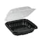Pactiv EarthChoice Hinge-Lid Takeout Container, 1-Cmp, 28oz, 7.5x7.5x3, PK150 PK DC757100B000 - alternate 3